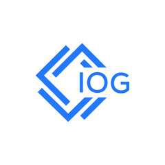IOG technology letter logo design on white  background. IOG creative initials technology letter logo concept. IOG technology letter design.
