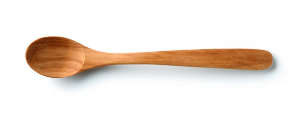 new empty wooden spoon