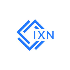 IXN technology letter logo design on white  background. IXN creative initials technology letter logo concept. IXN technology letter design.
