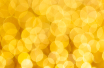 Golden bokeh as an abstract background.