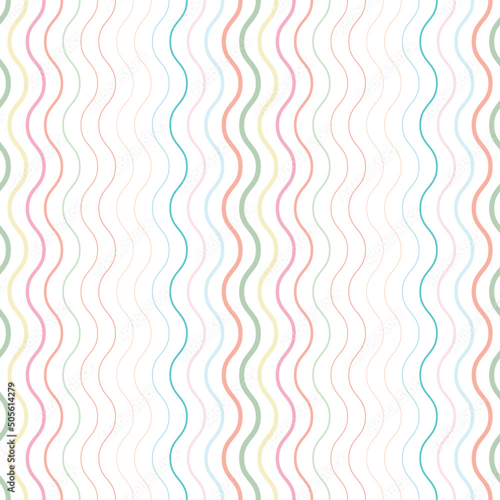 Poster Cute colorful geometric pattern seamless repeat