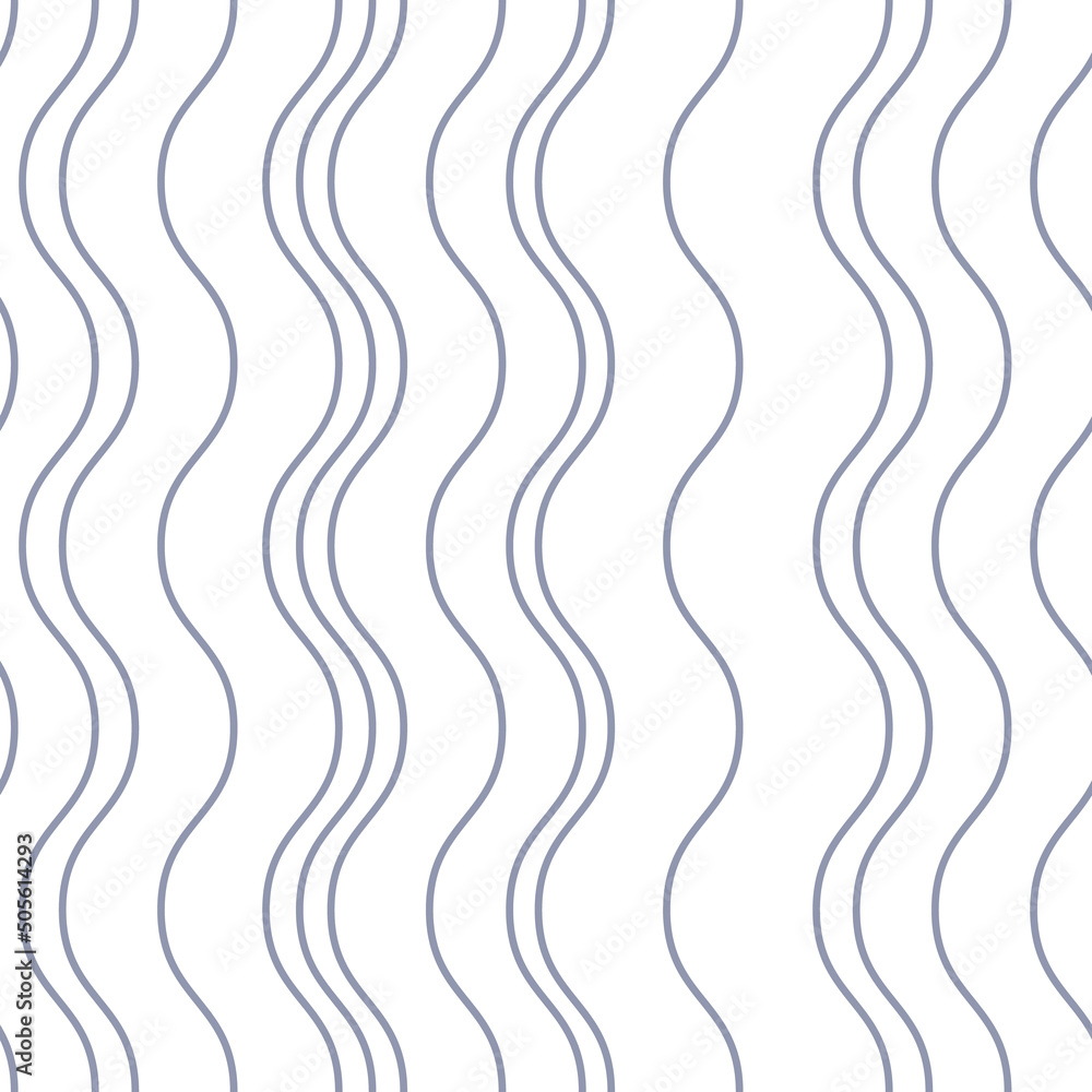 Poster Blue and white vertical stripe pattern, seamless vector design