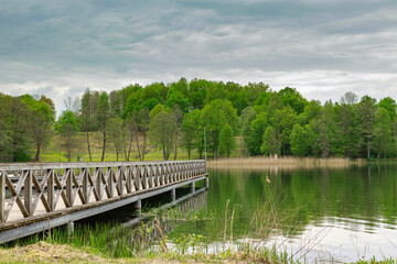 View of the city beach and Ryn.