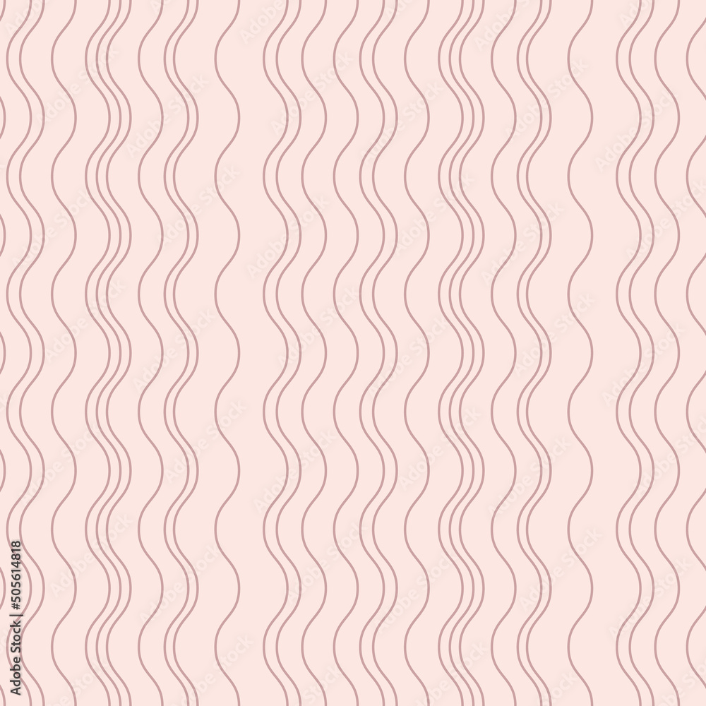 Poster Pink vertical stripe pattern, geometric vector repeat