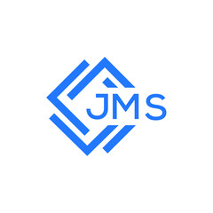 JMS technology letter logo design on white  background. JMS creative initials technology letter logo concept. JMS technology letter design.