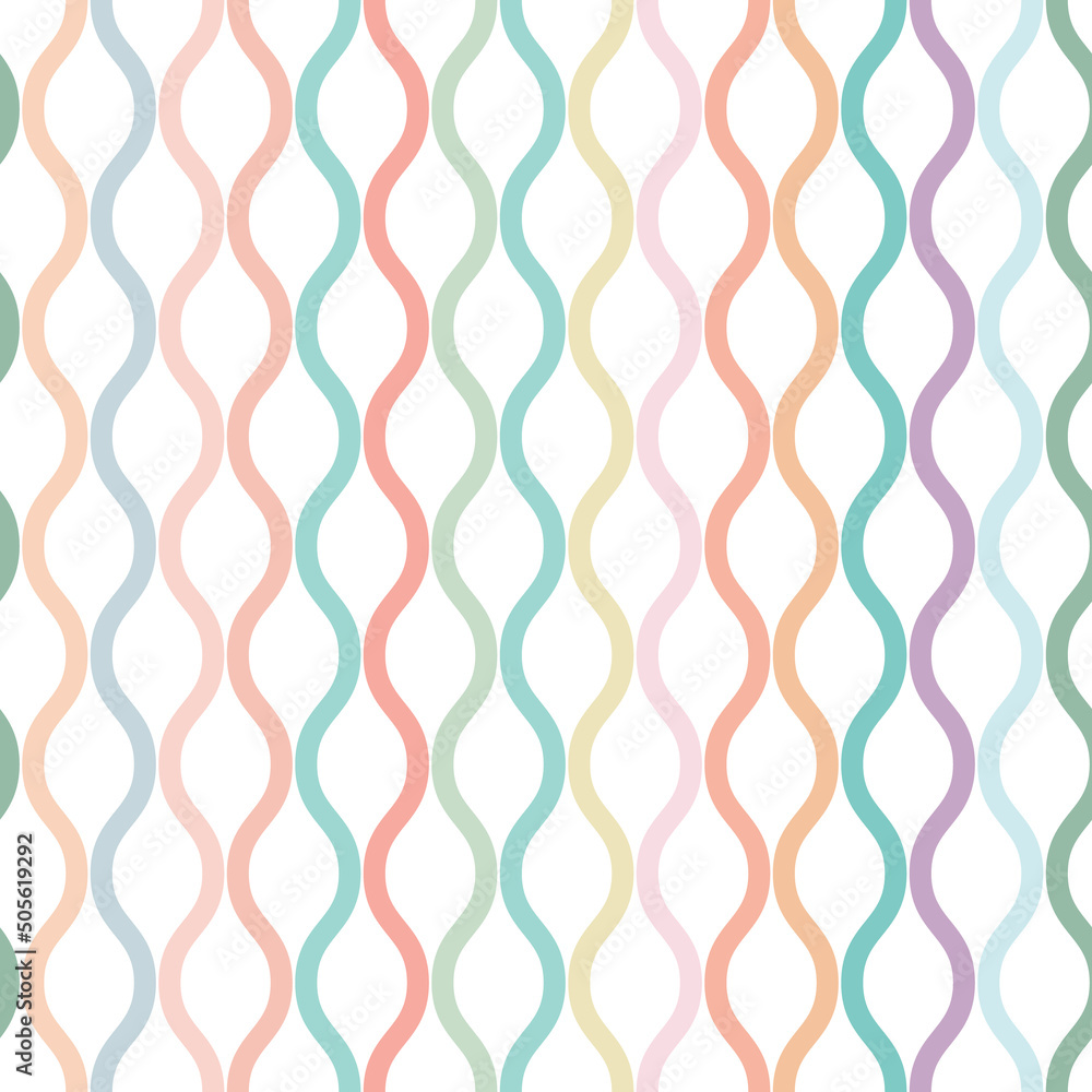 Poster Colorful geometric vector repeat pattern