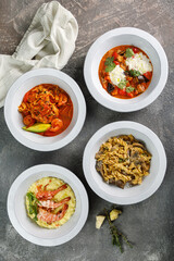 Traditional italian food. Mediterranean traditional cuisine