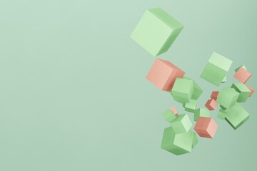 Obraz premium 3D キューブ