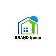 Key logo icon vector illustration design template. Creative design simple