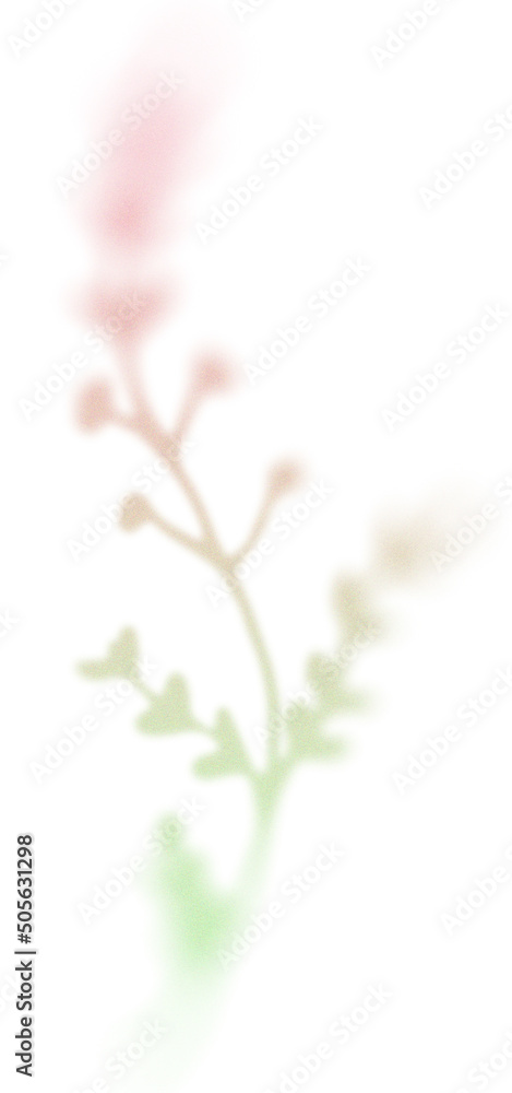 Poster gradient floral element with texture