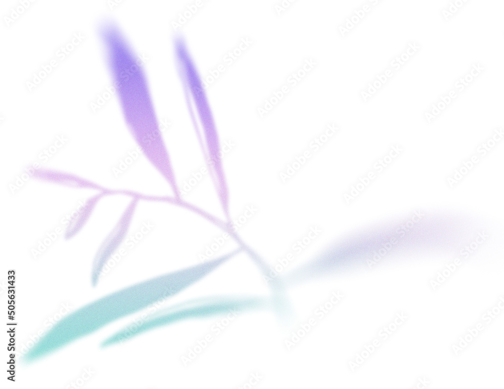 Poster gradient floral element with texture