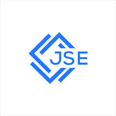 JSE letter logo design on white background. JSE creative  initials letter logo concept. JSE letter design.