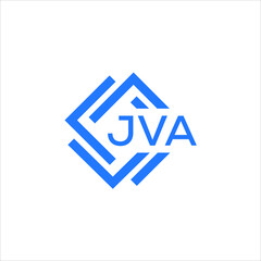 JVA technology letter logo design on white  background. JVA creative initials technology letter logo concept. JVA technology letter design.
