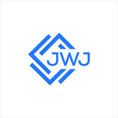 JWJ technology letter logo design on white  background. JWJ creative initials technology letter logo concept. JWJ technology letter design.
