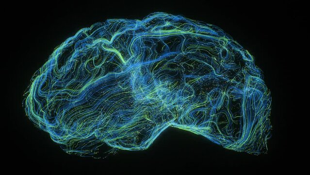 Rotation human brain big data flow innovation programming binary generated machine learning mining