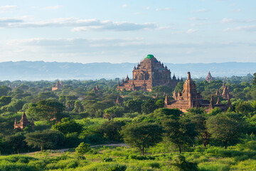 Fototapeta na wymiar Old pagodas in Bagan, Myanmar