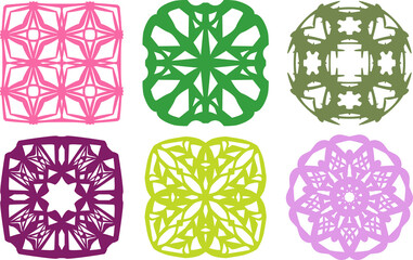Collection of Pattern Design, decorative element.
