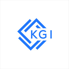 KGI technology letter logo design on white  background. KGI creative initials technology letter logo concept. KGI technology letter design.