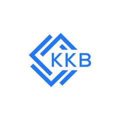 KKB technology letter logo design on white  background. KKB creative initials technology letter logo concept. KKB technology letter design.
