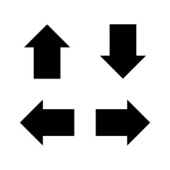 Arrow icon image. Arrow icon symbol isolated on white