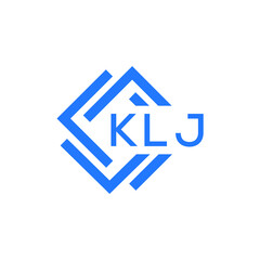 KLJ technology letter logo design on white  background. KLJ creative initials technology letter logo concept. KLJ technology letter design.