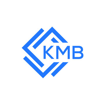 KMB technology letter logo design on white  background. KMB creative initials technology letter logo concept. KMB technology letter design.