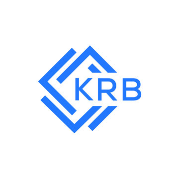 KRB technology letter logo design on white  background. KRB creative initials technology letter logo concept. KRB technology letter design.
