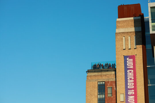 Newcastle And Gateshead/UK 31st Dec 2019: Baltic Centre For Contemporary Art Viewing Platform With Copy Space