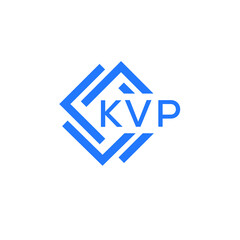 KVP technology letter logo design on white  background. KVP creative initials technology letter logo concept. KVP technology letter design.
