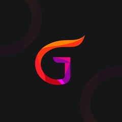g letter logo. g logo design. 