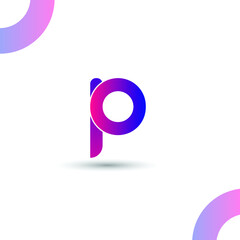 p letter logo. p logo design. 