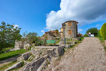 Fototapeta na wymiar City of Hum in Croatia - Smallest City in the World