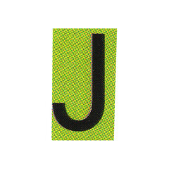 letter j magazine cut out font, ransom letter, isolated collage elements for text alphabet. hand...