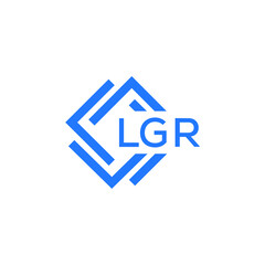 LGR technology letter logo design on white  background. LGR creative initials technology letter logo concept. LGR technology letter design.

