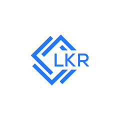 LKR technology letter logo design on white  background. LKR creative initials technology letter logo concept. LKR technology letter design.