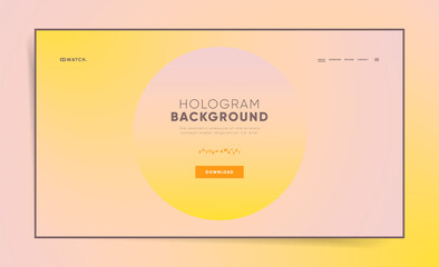 Duotone gradient horizontal website header for web design. Blurred futuristic minimal pattern screen banner layout cover. Technology business landing page. Modern vector space illustration.