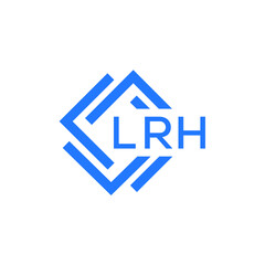 LRH technology letter logo design on white  background. LRH creative initials technology letter logo concept. LRH technology letter design.