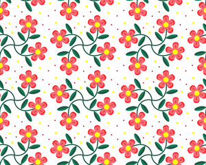 Cartoon flower pattern.