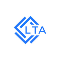 LTA technology letter logo design on white  background. LTA creative initials technology letter logo concept. LTA technology letter design.