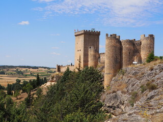 Fototapeta na wymiar Peñaranda de Duero, municipio con su propio castillo en la provincia de Burgos. España.