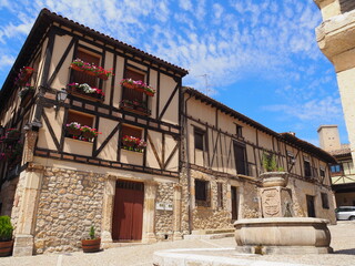 Peñaranda de Duero, municipio con su propio castillo en la provincia de Burgos. España. - obrazy, fototapety, plakaty