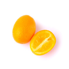 Fototapeta na wymiar Kumquats isolated on white background 