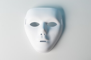 Anonymous mask isolated on a white background