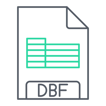 DBF File Format Icon Design