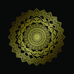 Black Mandala for Design. Mandala Circular pattern design for Henna, Mehndi, tattoo, decoration. Decorative ornament in ethnic oriental style. Coloring book page. 