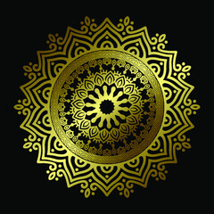 Black Mandala for Design. Mandala Circular pattern design for Henna, Mehndi, tattoo, decoration. Decorative ornament in ethnic oriental style. Coloring book page. 