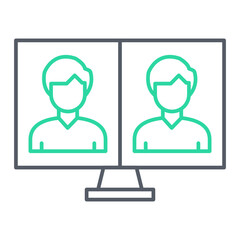 Online Meeting Icon Design
