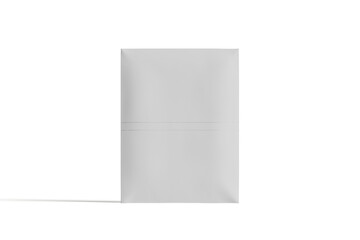 Paper shipping envelopes packaging mockup illustration 3d render isolated on white background