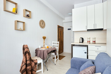 Stylish decorated studio apartment for daily rent