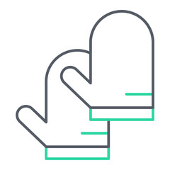 Oven Mitt Icon Design